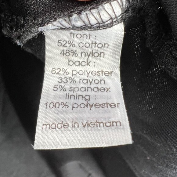 LANE BRYANT Black Lace Top Womens Plus 22 / 24 Sleeveless Zip Back Tank - Picture 6 of 8